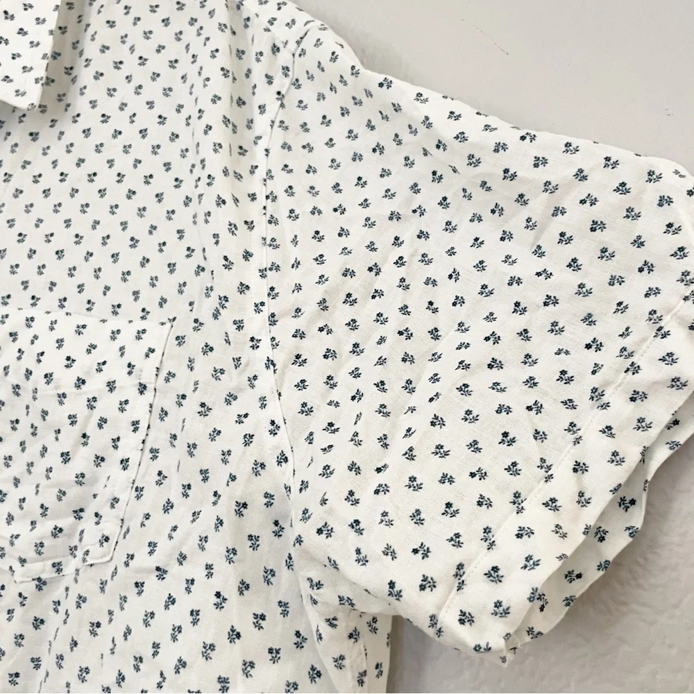 RAILS Men’s Carson Bleu Fleur Button Collar Shirt XXL